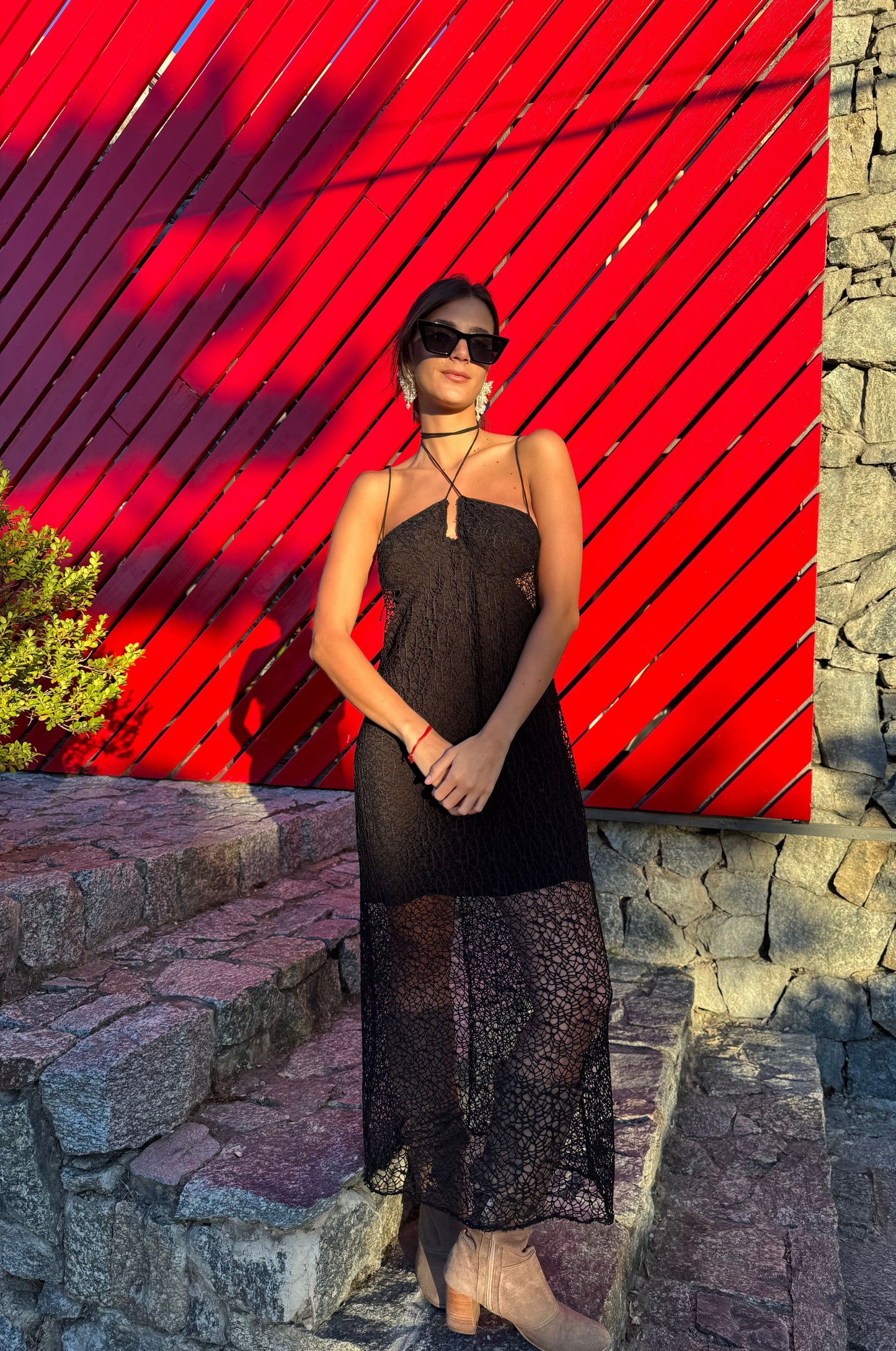 Vestido Taman Negro Red