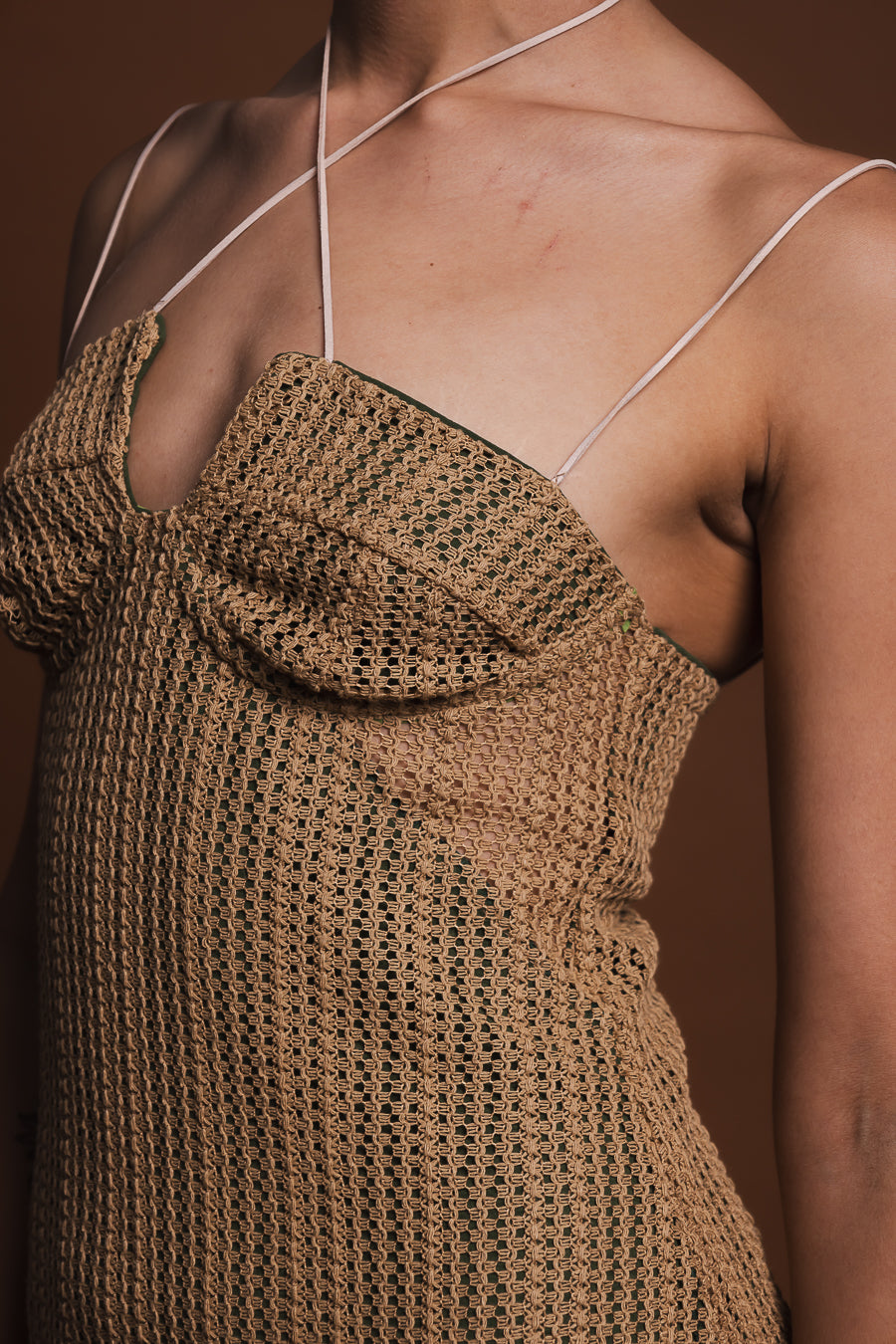 Vestido Taman Beige