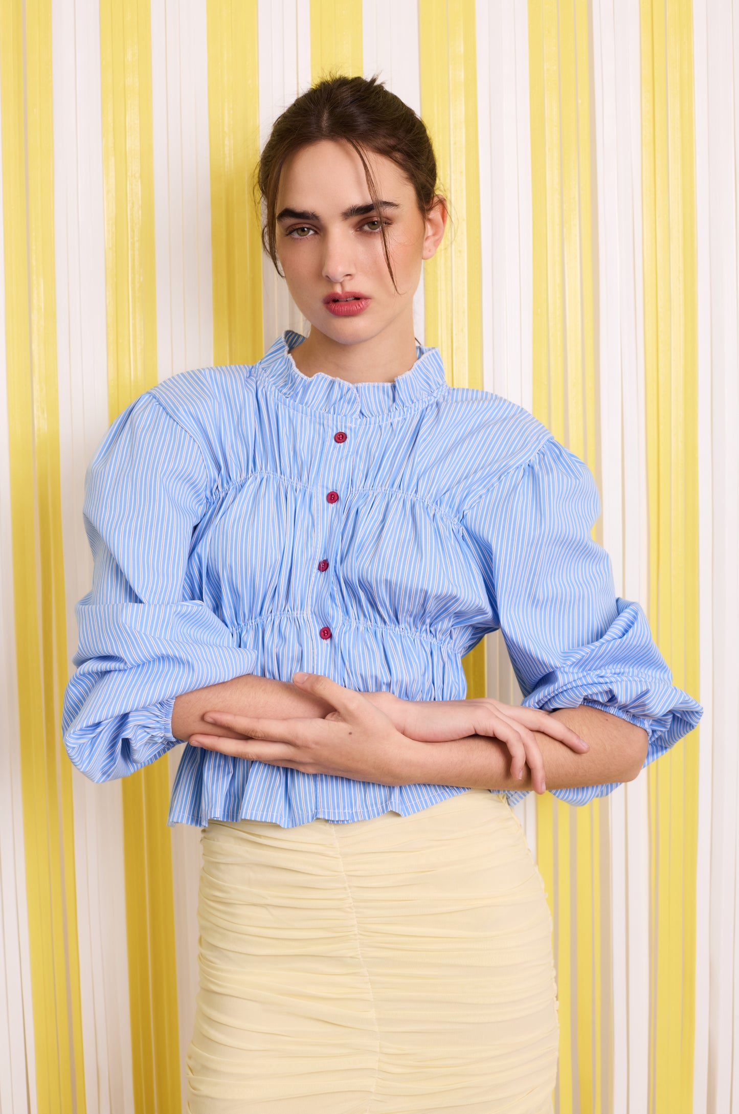 Camisa Coco Celeste