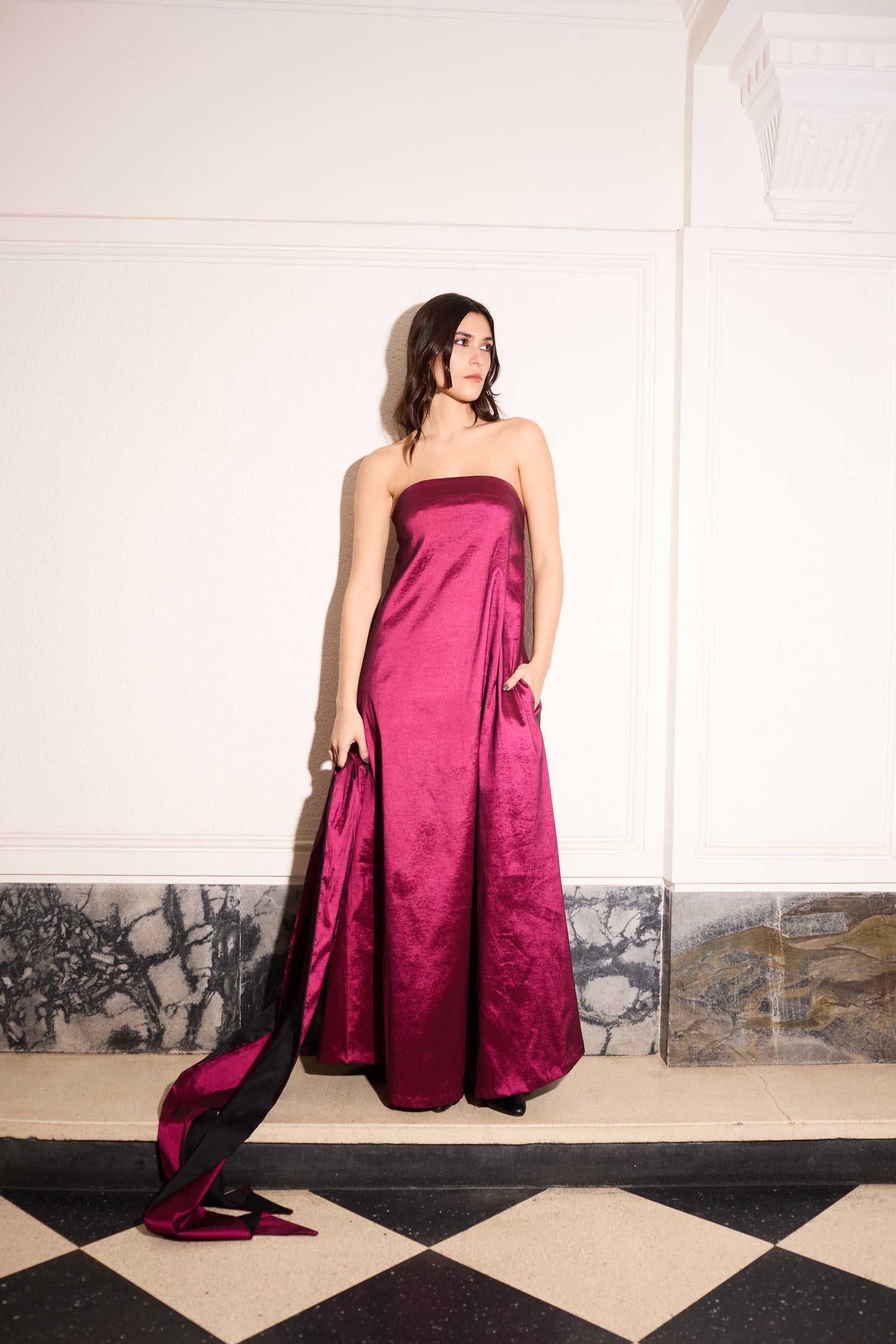 Vestido Cork Magenta