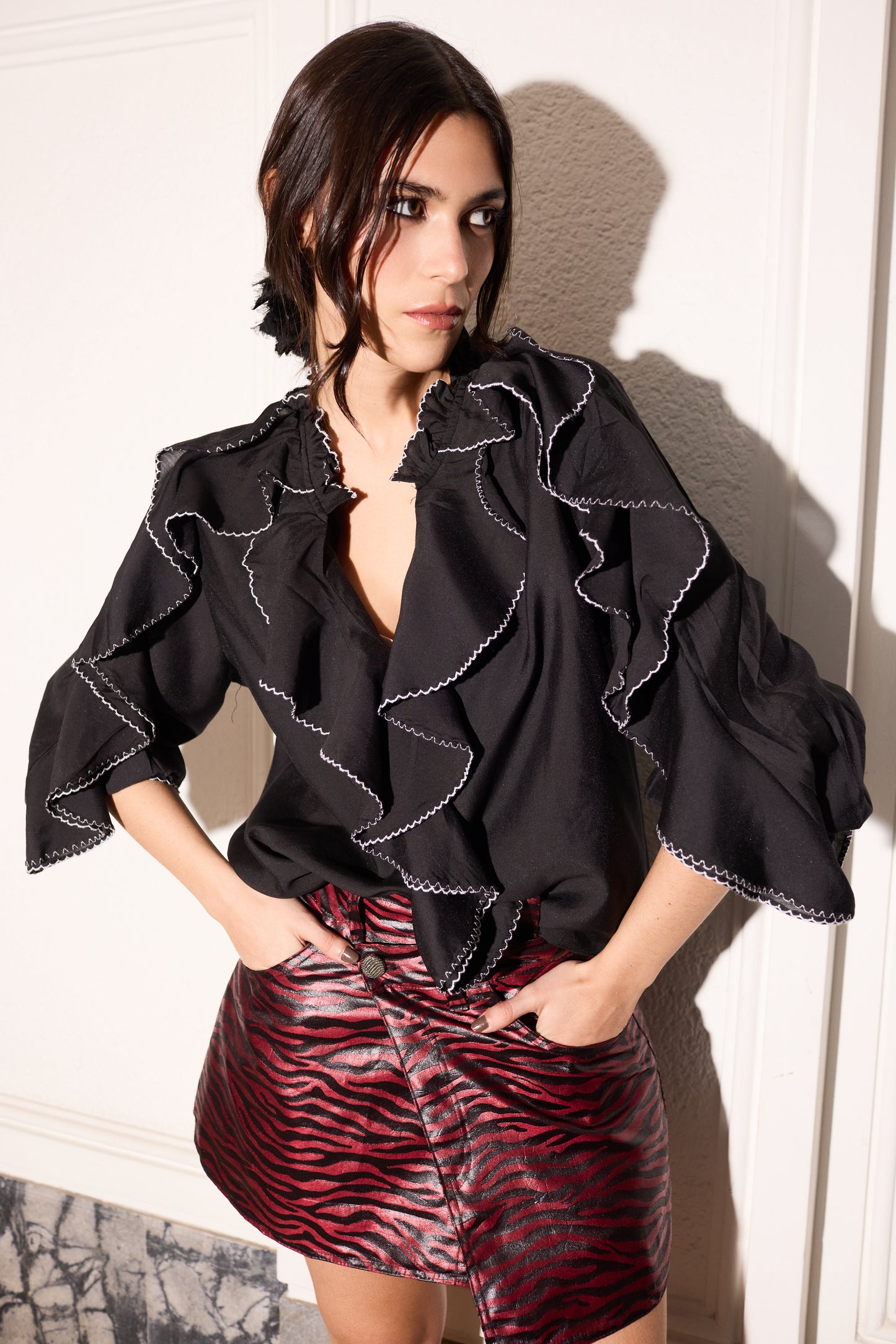 Falda Zurich Cebra