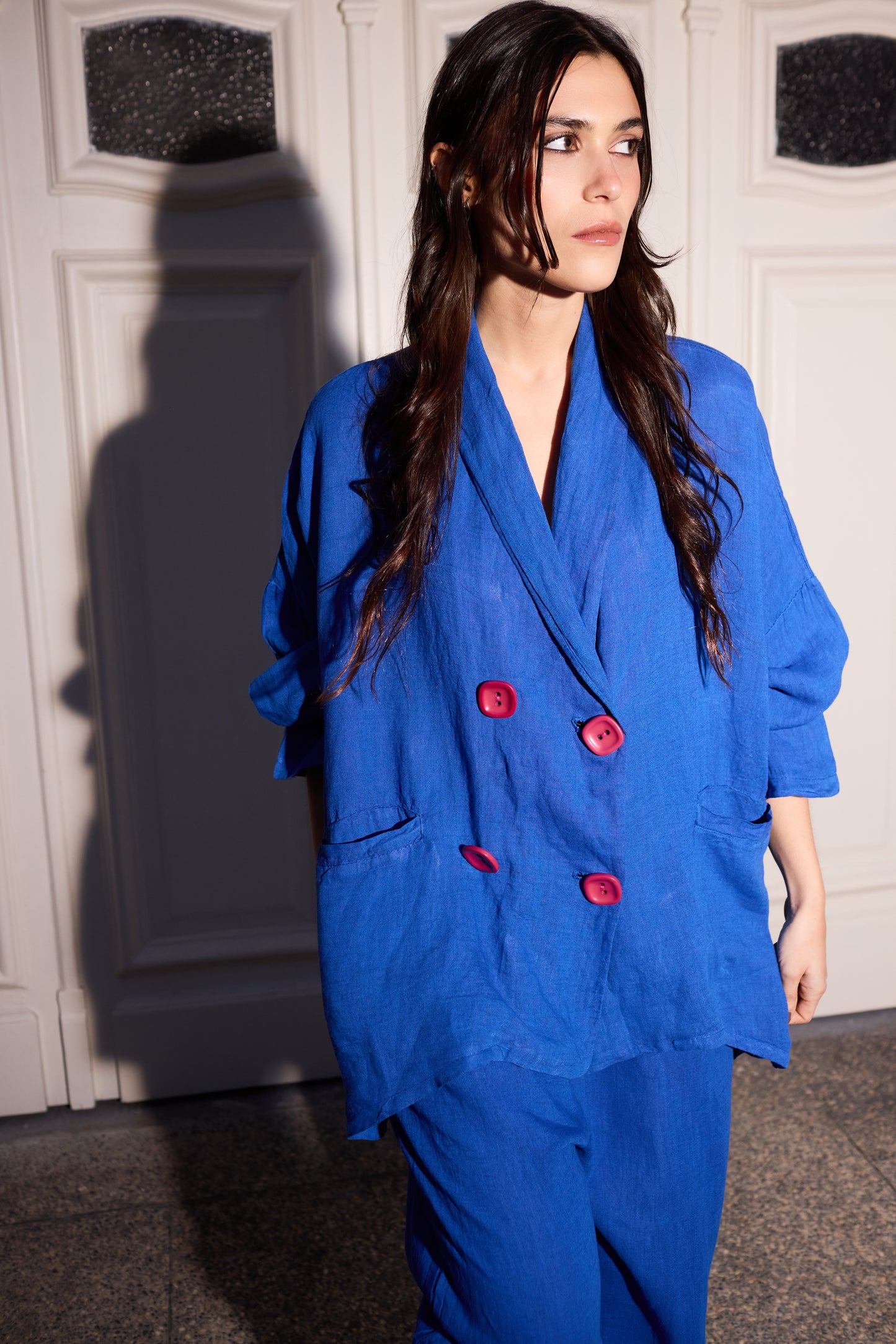 Blazer Pocker Azul