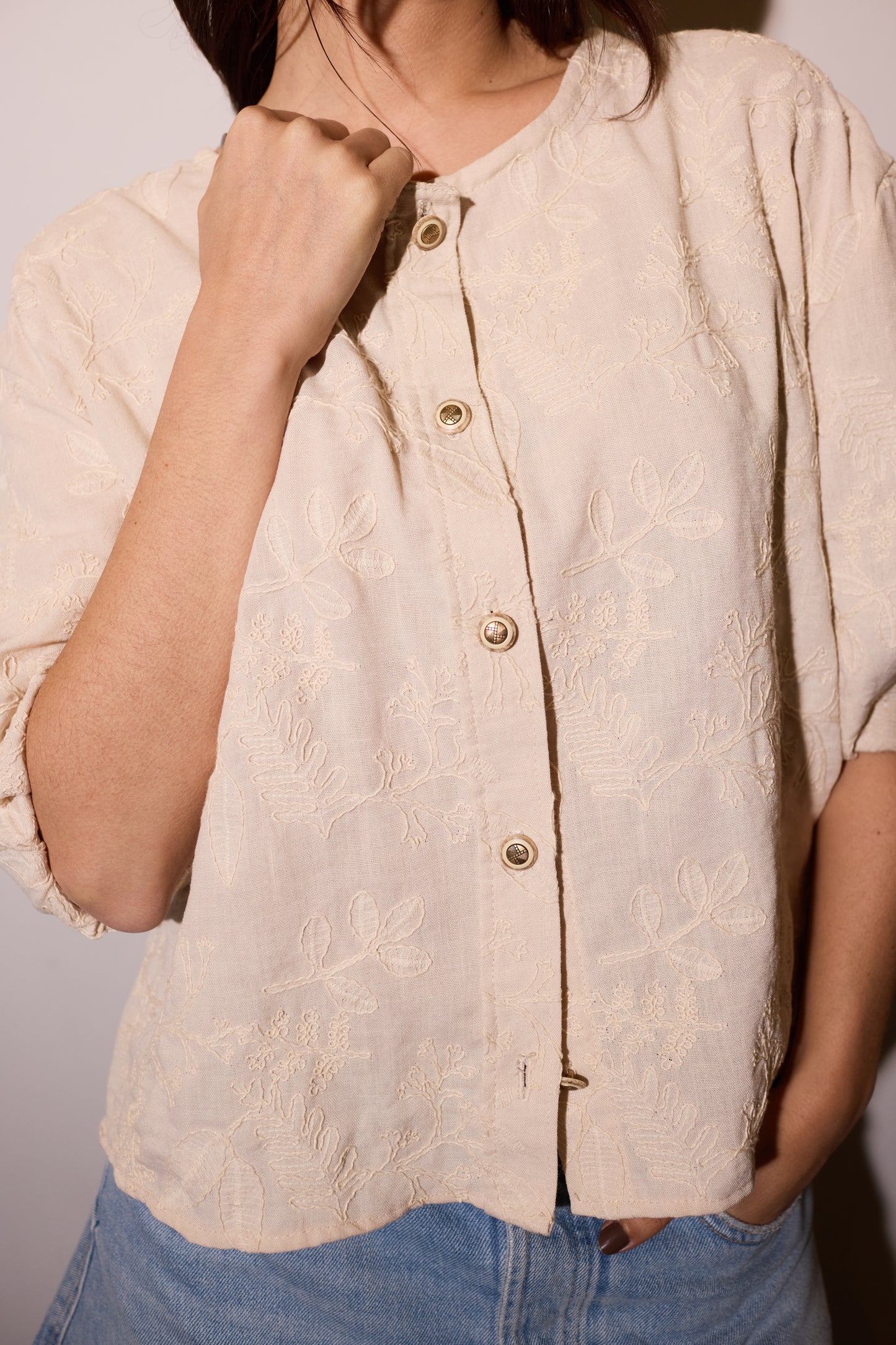 Camisa Rita Beige - PREVENTA ENTREGA 26/8