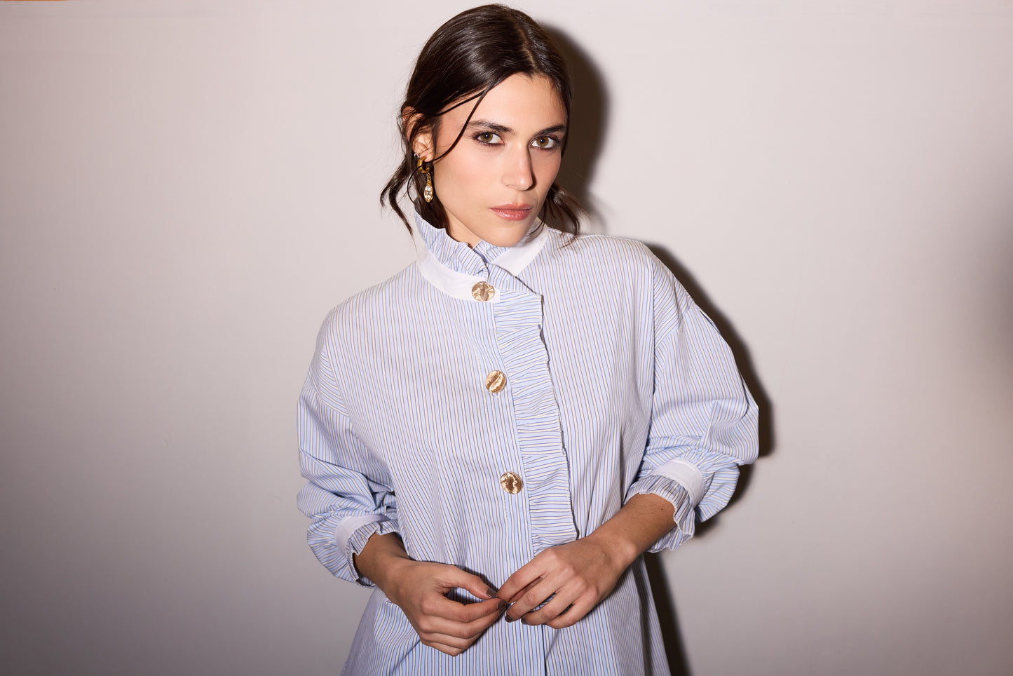 Camisa Hawai Celeste