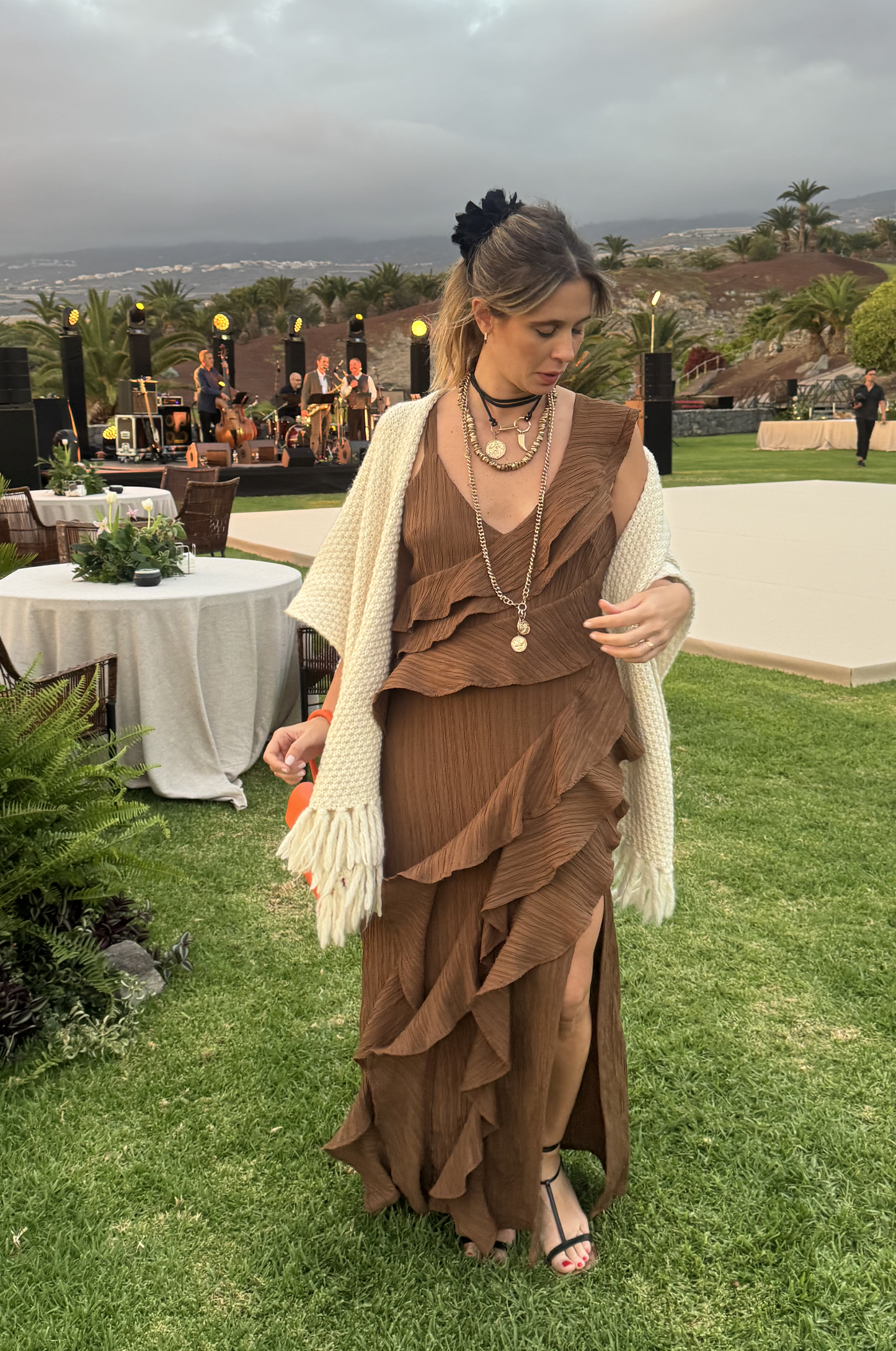 Vestido Margarita Marrón