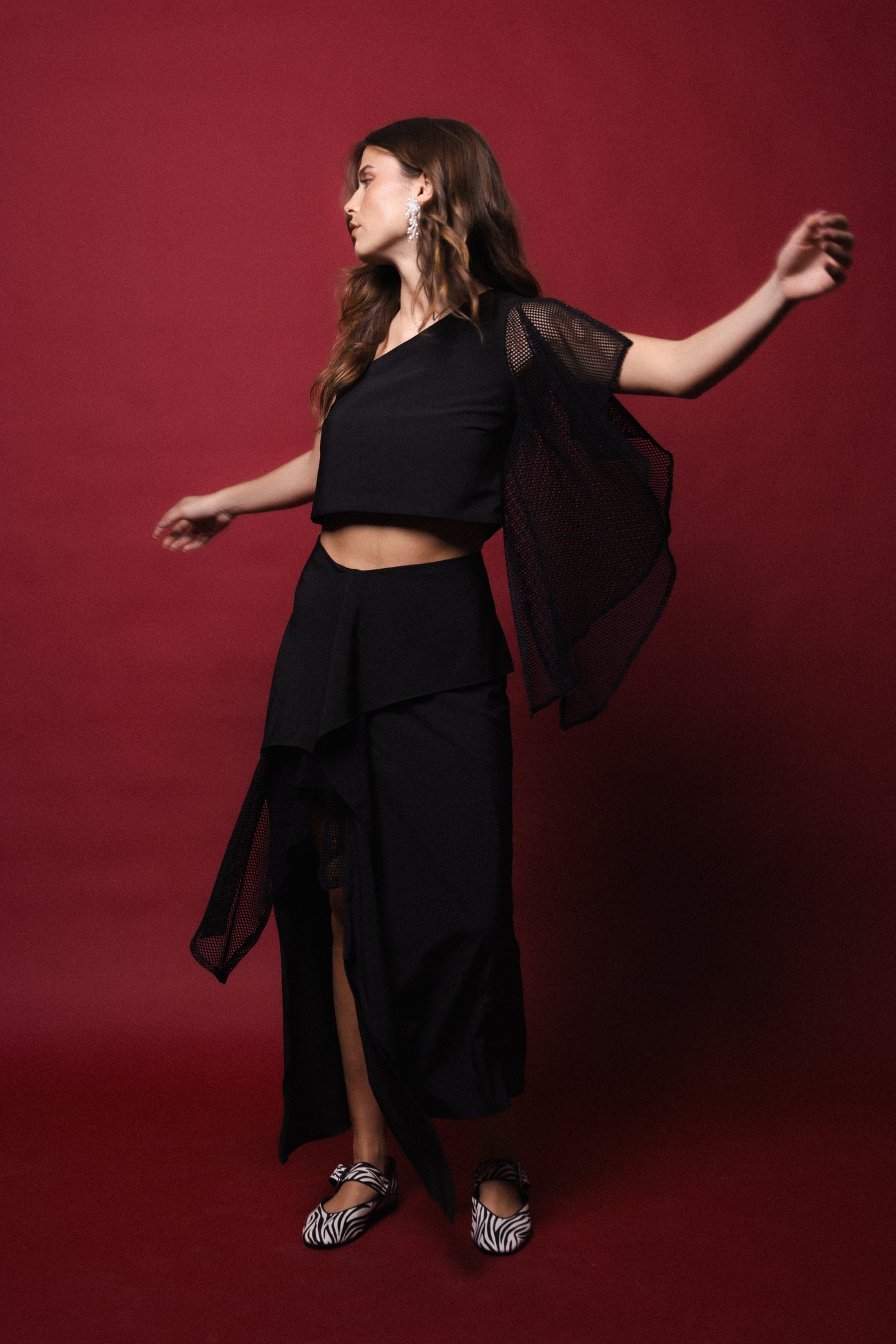 Top Arca Negro Red