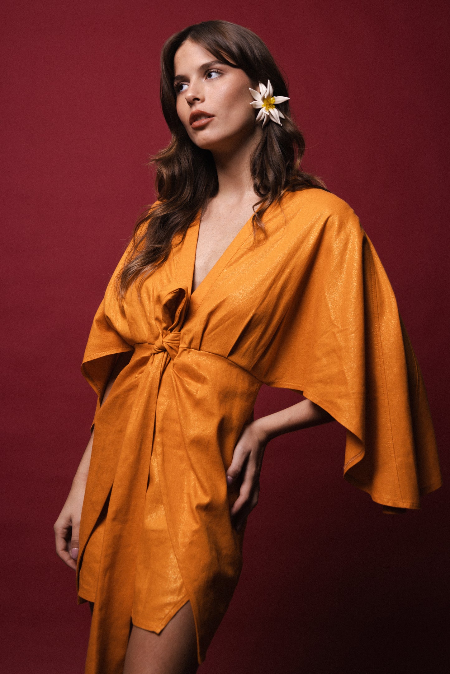 Vestido Garza Naranja