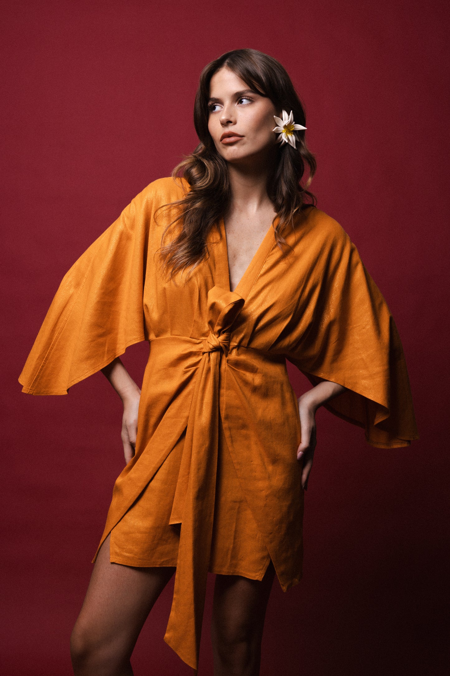 Vestido Garza Naranja