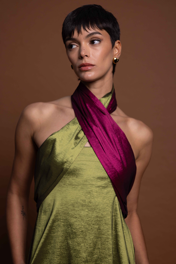 Vestido Cork Pistacho