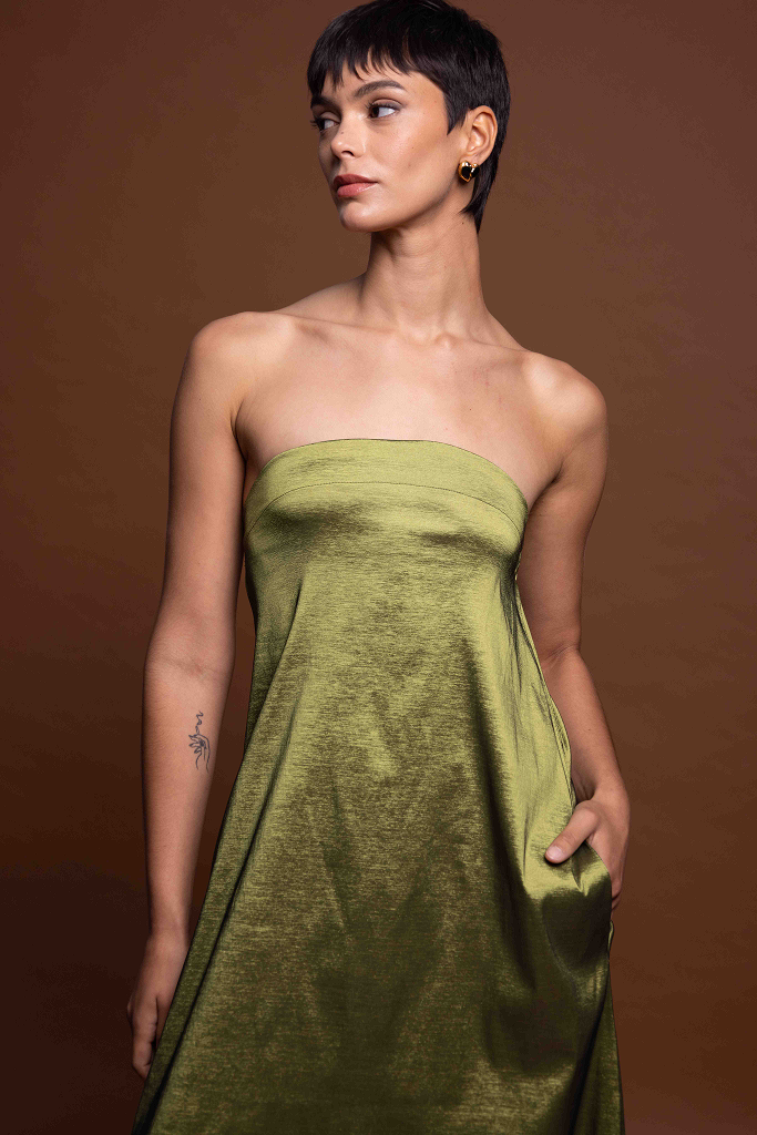 Vestido Cork Pistacho