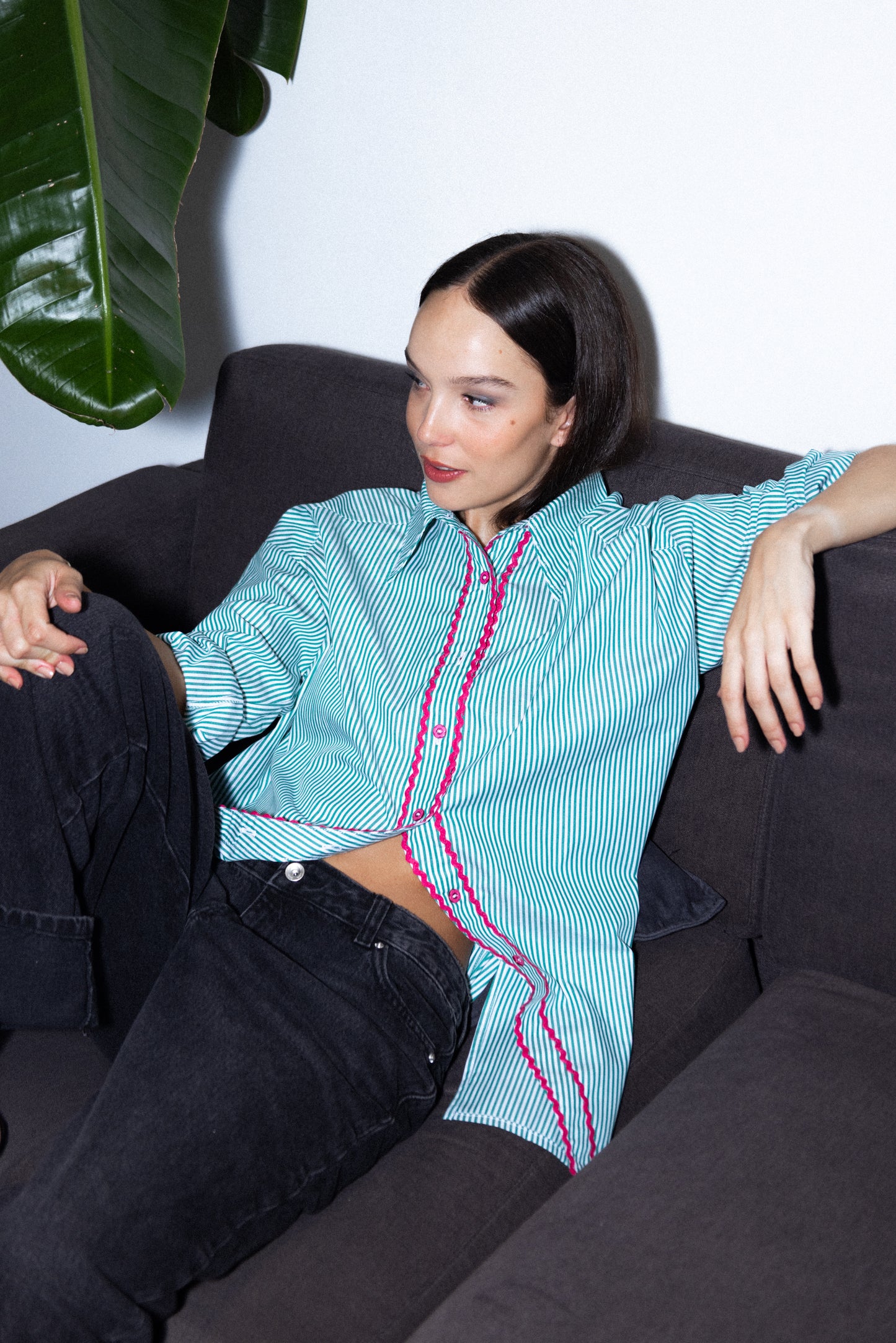 Camisa Eloisa Verde Zig Zag