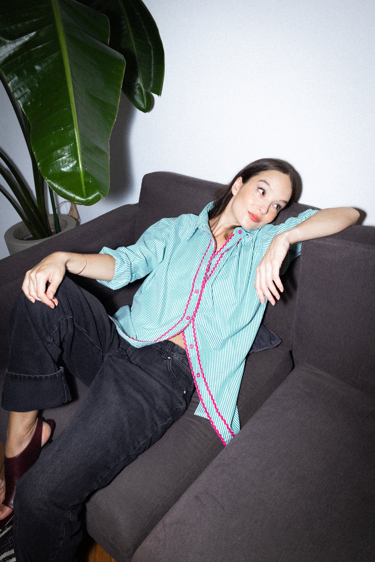 Camisa Eloisa Verde Zig Zag