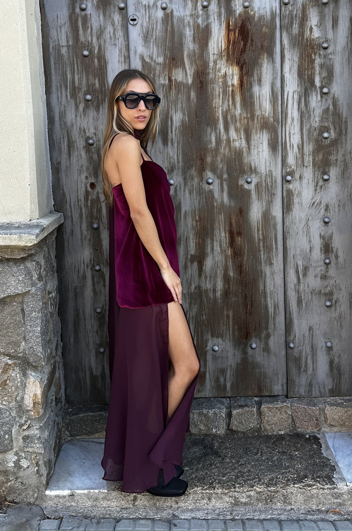 Vestido Martini Bordó