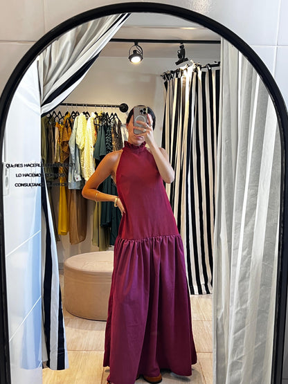 Vestido Tateti Bordó