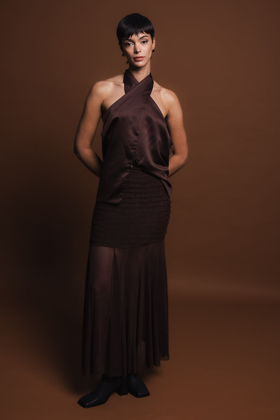 Top Tina Marrón