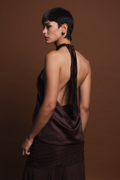 Top Tina Marrón