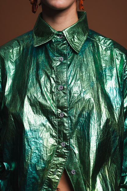Camisa Eloisa Shine Verde