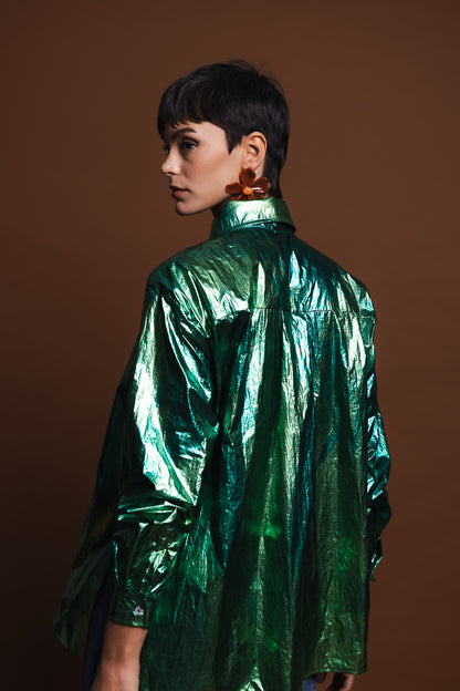 Camisa Eloisa Shine Verde