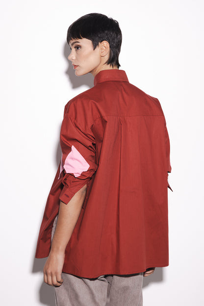 Camisa Daphne Bordo