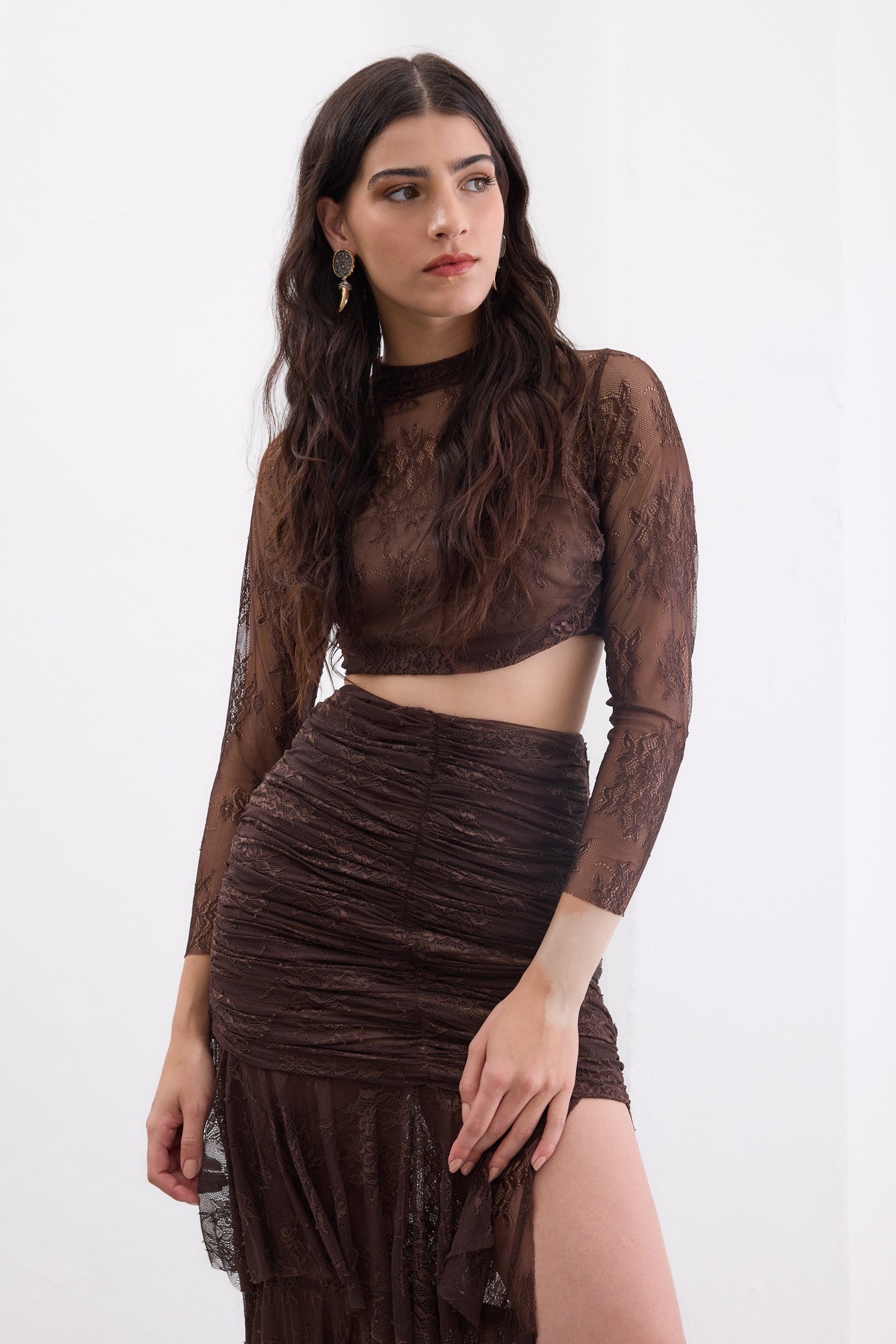 Falda Male Marrón