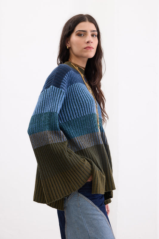 Sweater Mater Azul LANA - PREVENTA ENTREGA 15/4