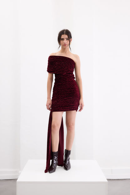 Vestido Frida Bordó