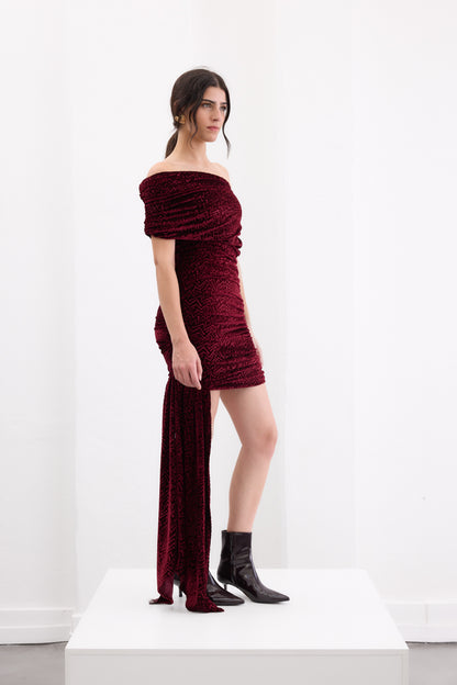 Vestido Frida Bordó