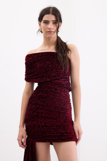 Vestido Frida Bordó