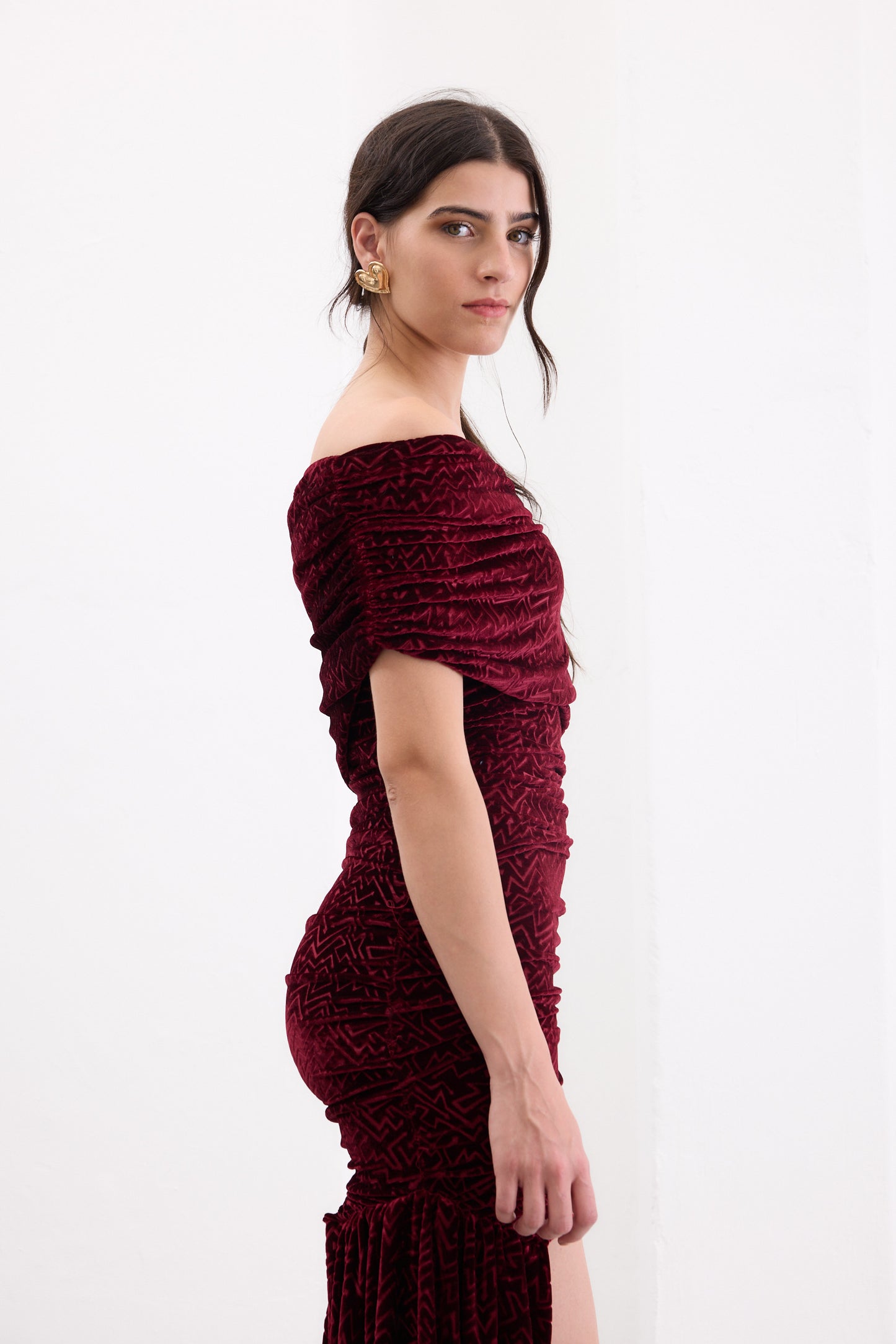 Vestido Frida Bordó