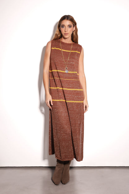 Vestido Magnolia Marron