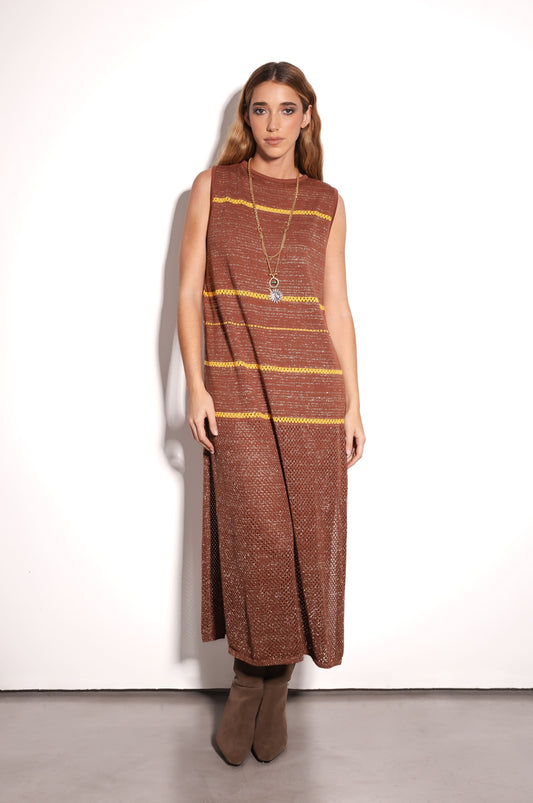 Vestido Magnolia Marron