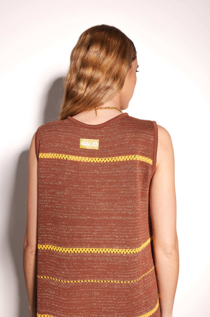 Vestido Magnolia Marron