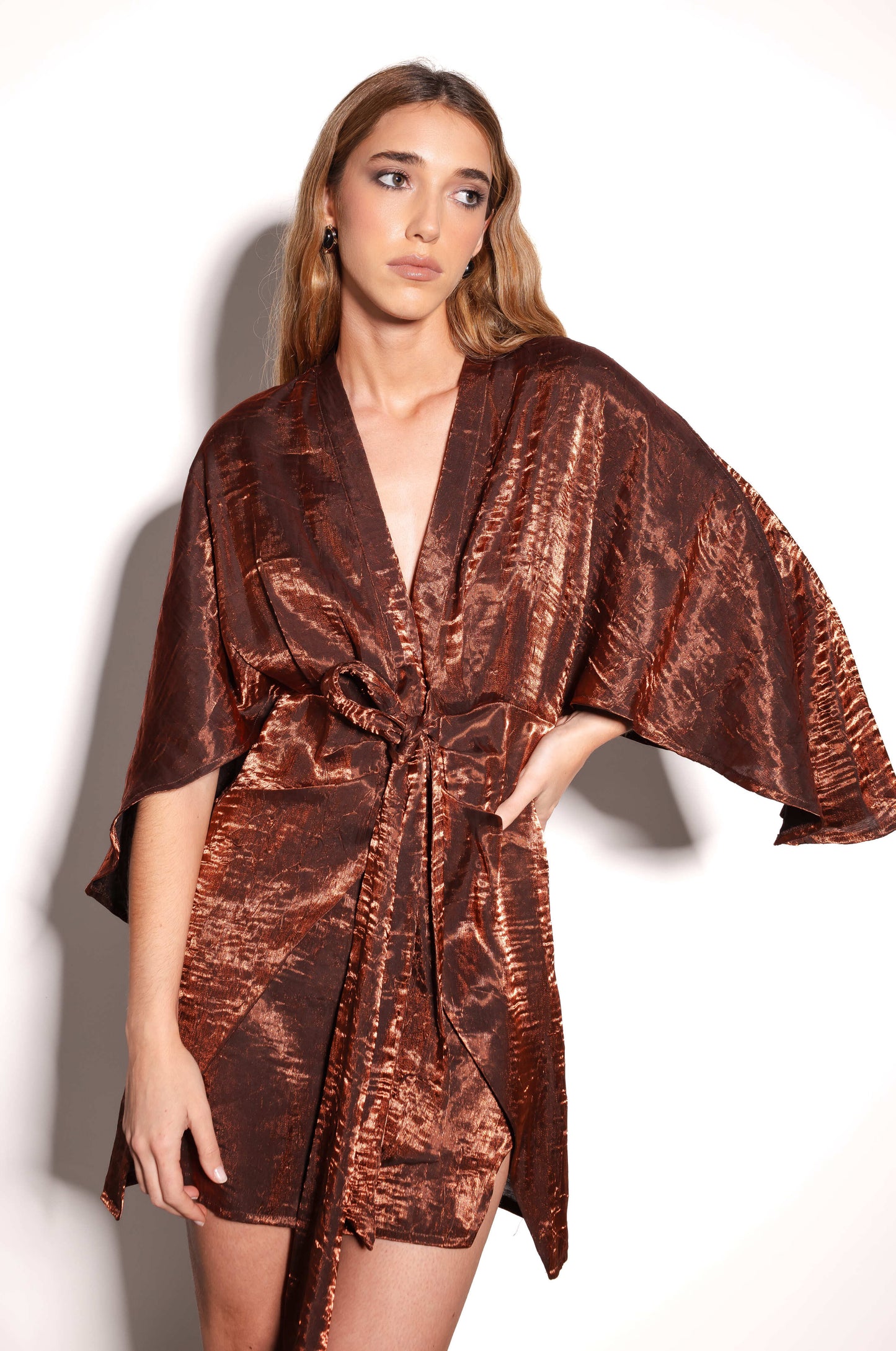 Vestido Garza Bronce