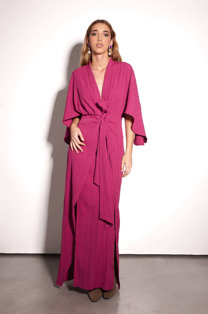 Vestido Garza Long Fucsia