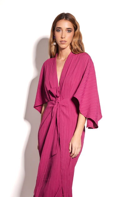 Vestido Garza Long Fucsia