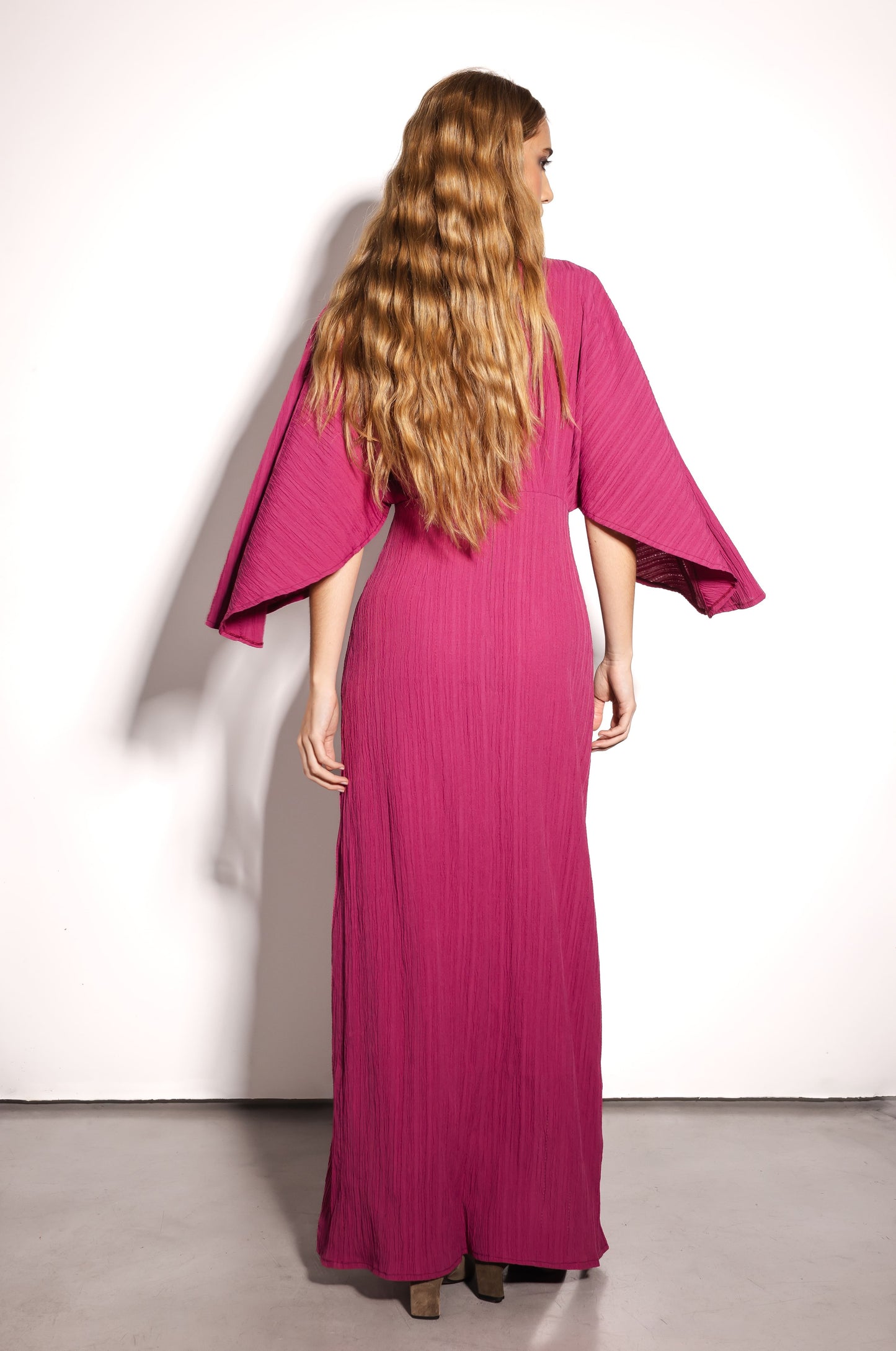Vestido Garza Long Fucsia