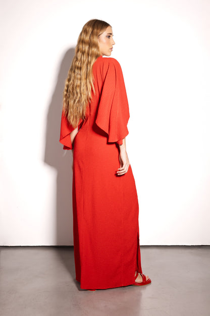 Vestido Garza Long Rojo