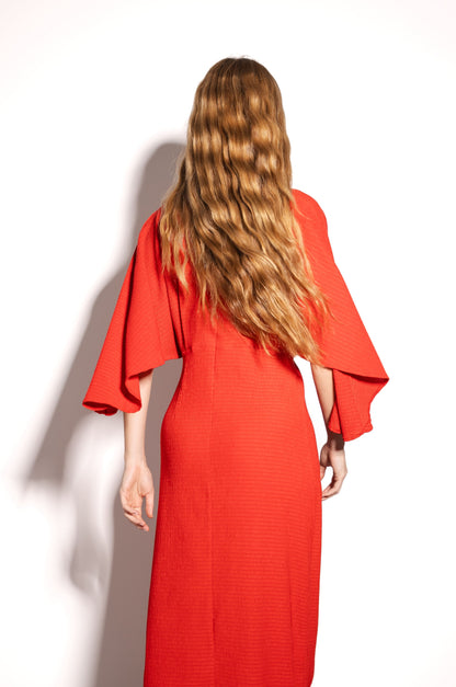 Vestido Garza Long Rojo