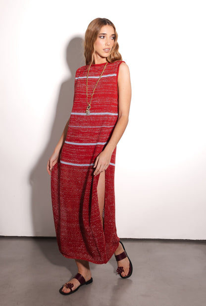 Vestido Magnolia Bordo