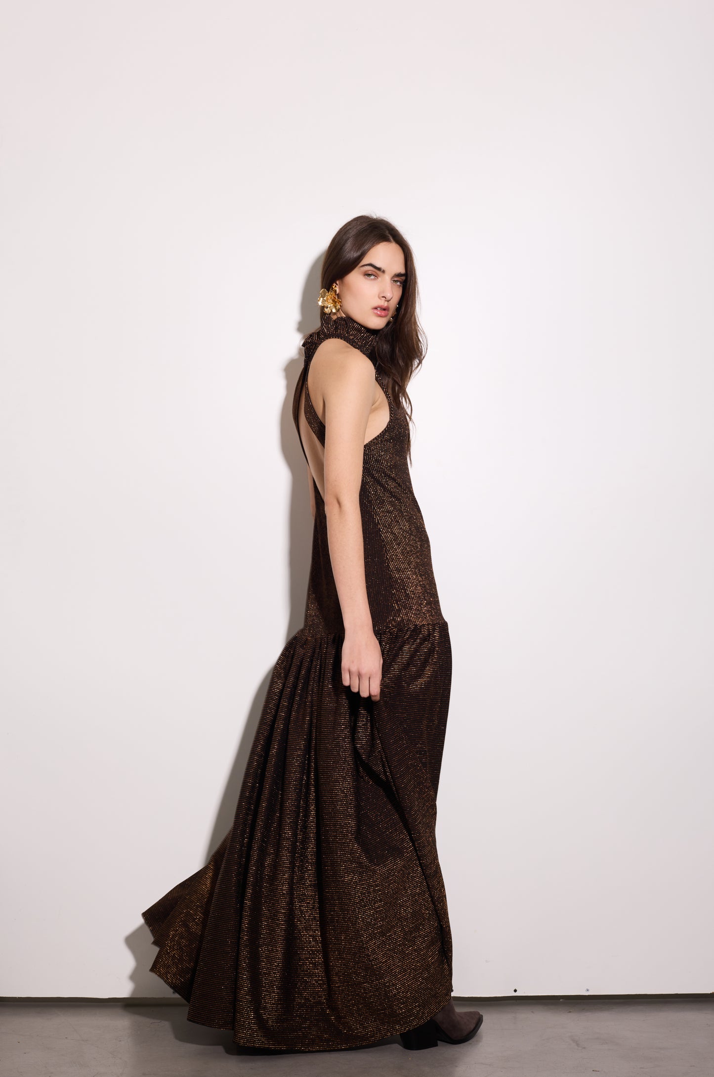 Vestido Tateti Cobre