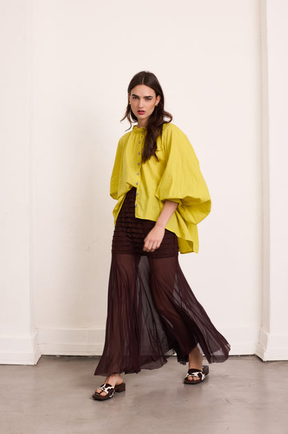 Falda Rombos Marrón