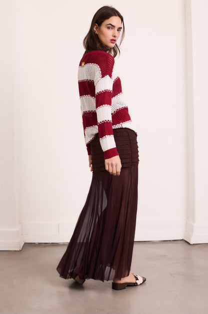 Falda Rombos Marrón