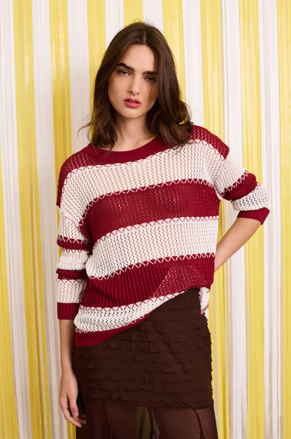 Falda Rombos Marrón