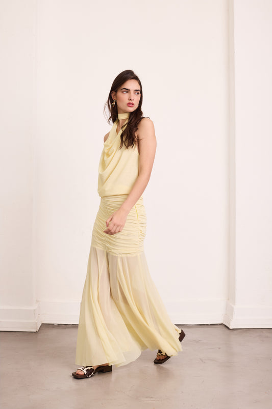 Falda Rombos Amarillo