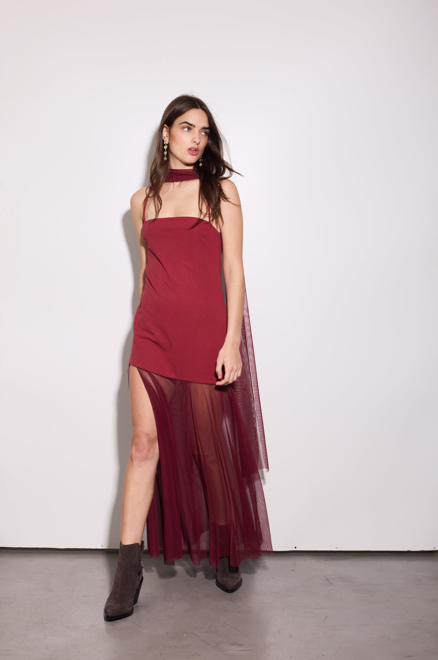 Vestido Martini Bordó