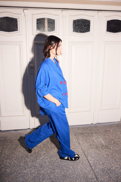 Blazer Pocker Azul