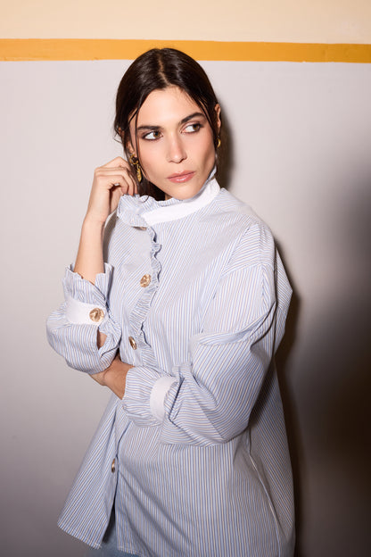 Camisa Hawai Celeste
