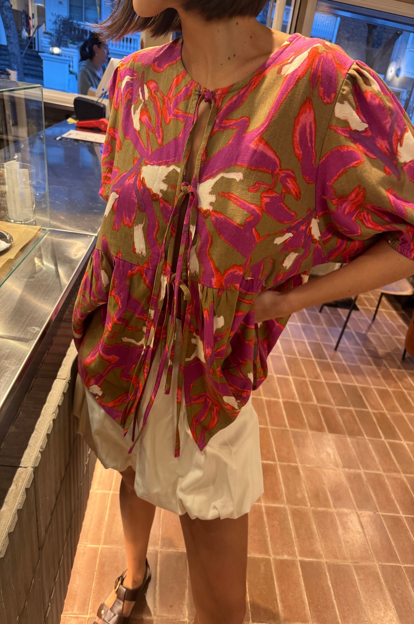 Camisa Langosta Flowers