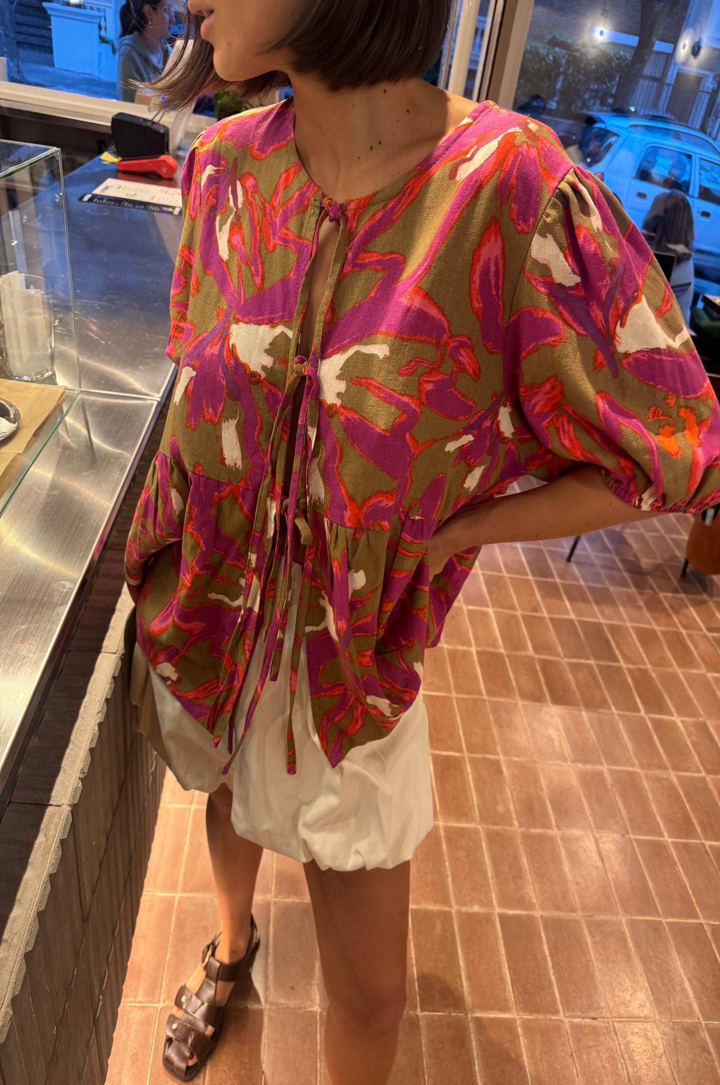 Camisa Langosta Flowers