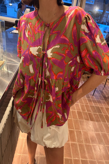 Camisa Langosta Flowers